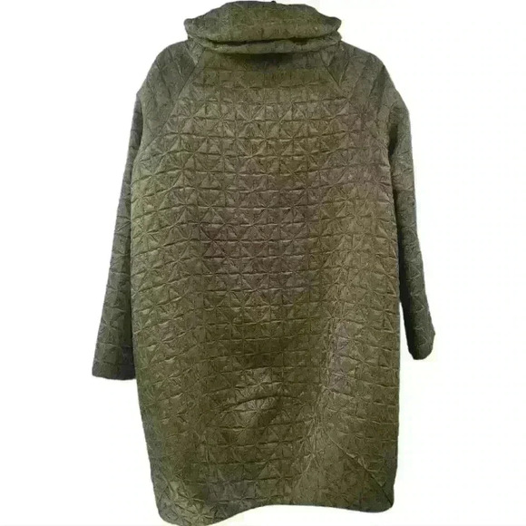 Zambesi New Zealand Gotham Renaissance Quilted Rayon Lined Trench Zip Jacket. - Picture 6 of 10